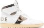 Rhude Witte Panelled High-Top Sneakers White Heren - Thumbnail 1