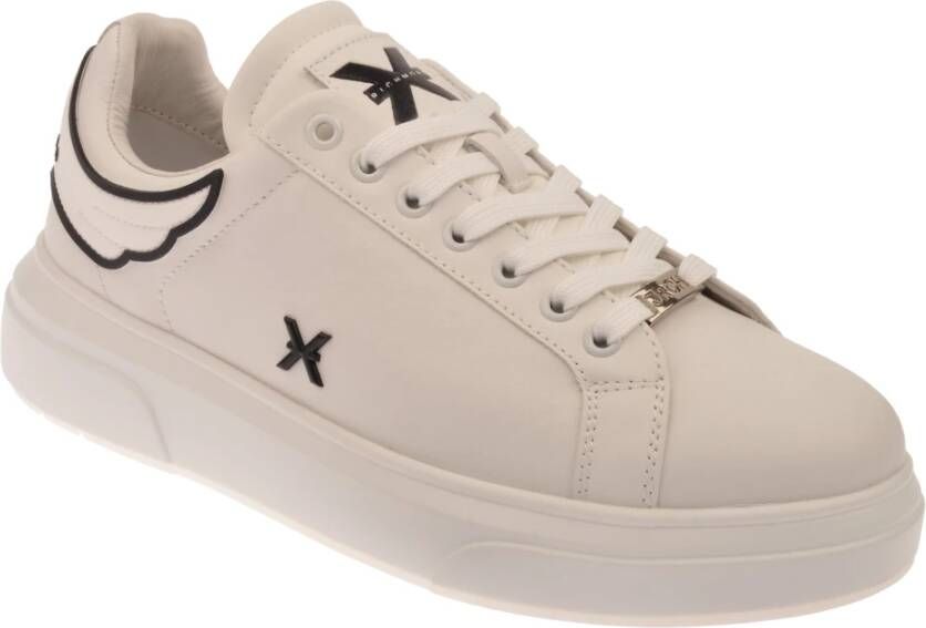 Richmond Leren sneakers met geborduurde details