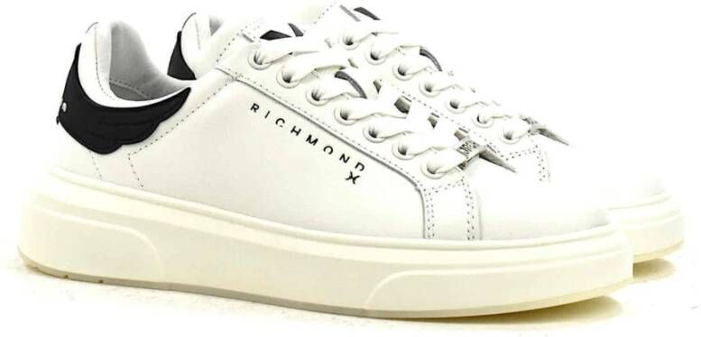 Richmond Minimalistische leren sneakers voor modebewuste mensen Beige Dames