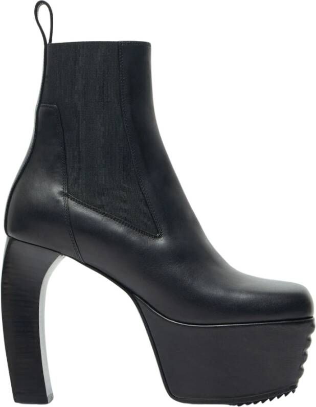 Rick Owens Banana Leren Laarzen Black Dames