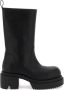 Rick Owens Hakken leren laarzen Black Heren - Thumbnail 1