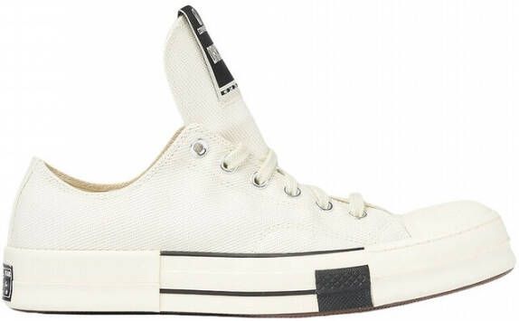 Rick Owens Drkstr Chuck 70 Low Top Sneakers Wit