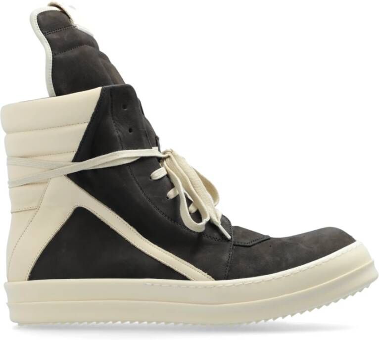 Rick Owens Enkellaagse 'Loo Geobasket' sneakers Gray Heren