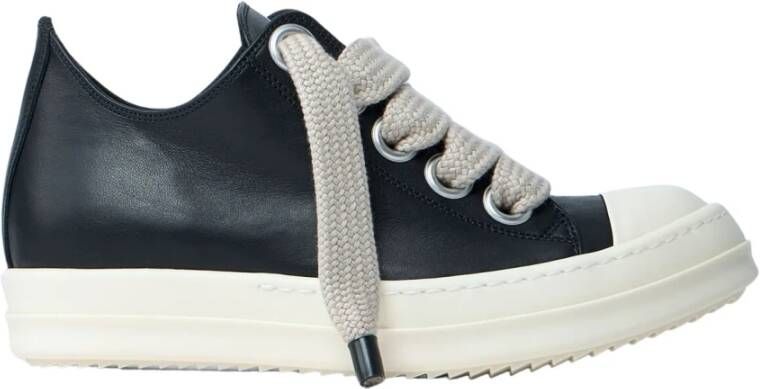 Rick Owens Geveterde Leren Sneakers