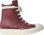 Rick Owens Hoge Sneakers in Leren Afwerking - Thumbnail 1