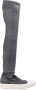Rick Owens Hoge Sok Sneakers Donker Denim Stijl - Thumbnail 1