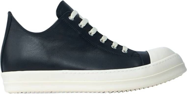 Rick Owens Italiaanse Leren Lage Sneakers