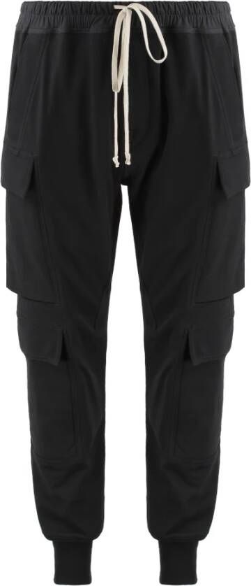 Rick Owens Katoenen Track-Pants met Geribbelde Boorden