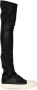 Rick Owens Leren over-de-knie laarzen Black Dames - Thumbnail 1