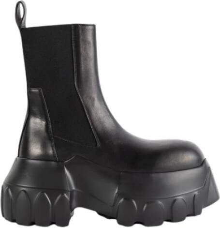 Rick Owens Mega Tractor leren laarzen