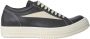Rick Owens Retro Katoenen Sneakers met Suède Panelen - Thumbnail 1