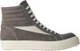 Rick Owens Retro Sneakers van Katoen met Suède Panelen - Thumbnail 1