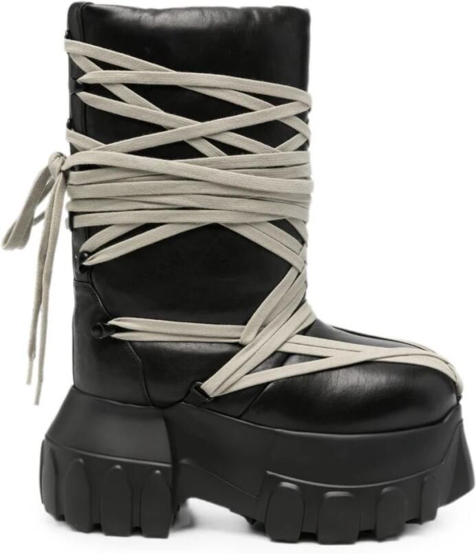 Rick Owens Gevoerde Platform Laarzen