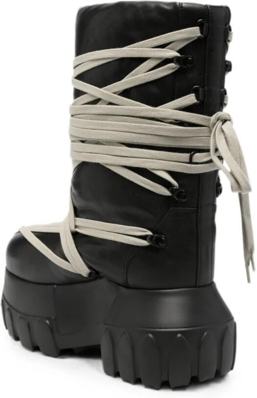 Rick Owens Gevoerde Platform Laarzen - Foto 3