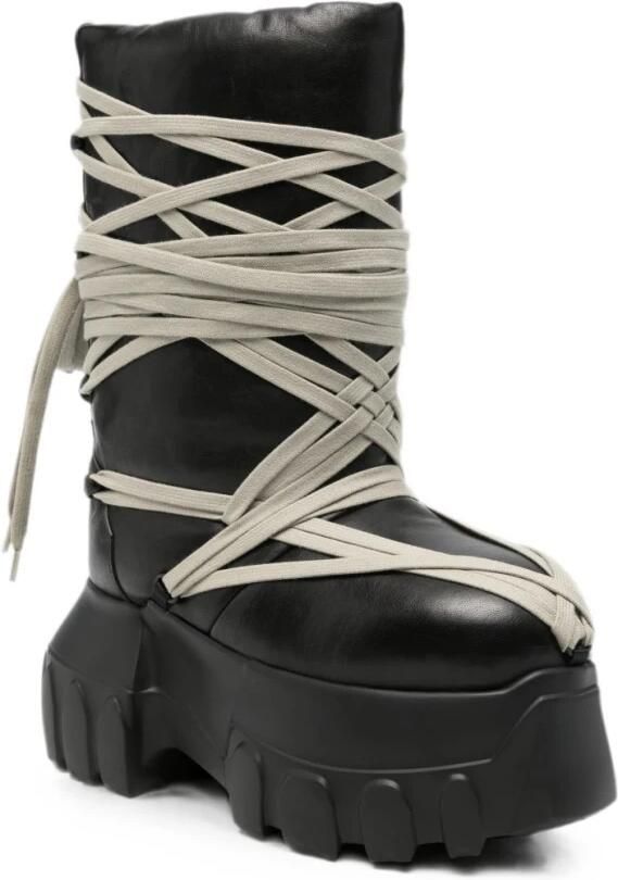 Rick Owens Gevoerde Platform Laarzen - Foto 2
