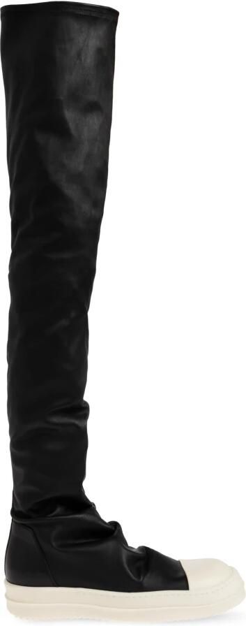 Rick Owens Hoge Top Sneakers Black Dames - Foto 5