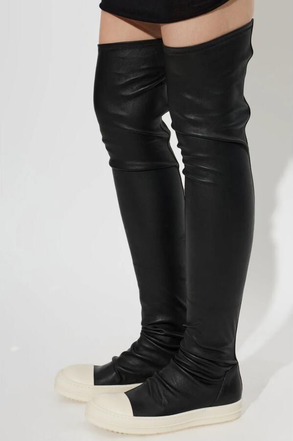 Rick Owens Hoge Top Sneakers Black Dames - Foto 2
