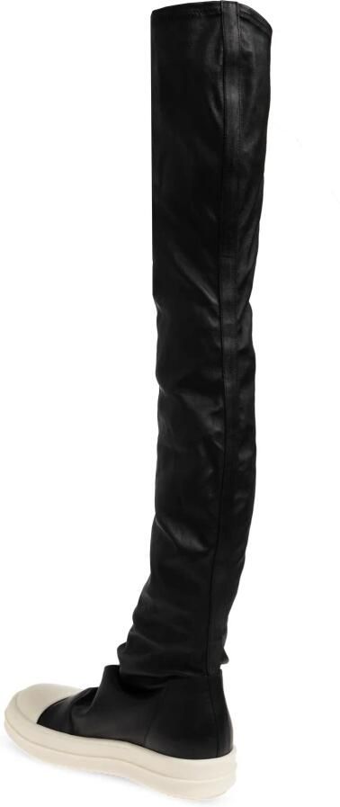 Rick Owens Hoge Top Sneakers Black Dames - Foto 4