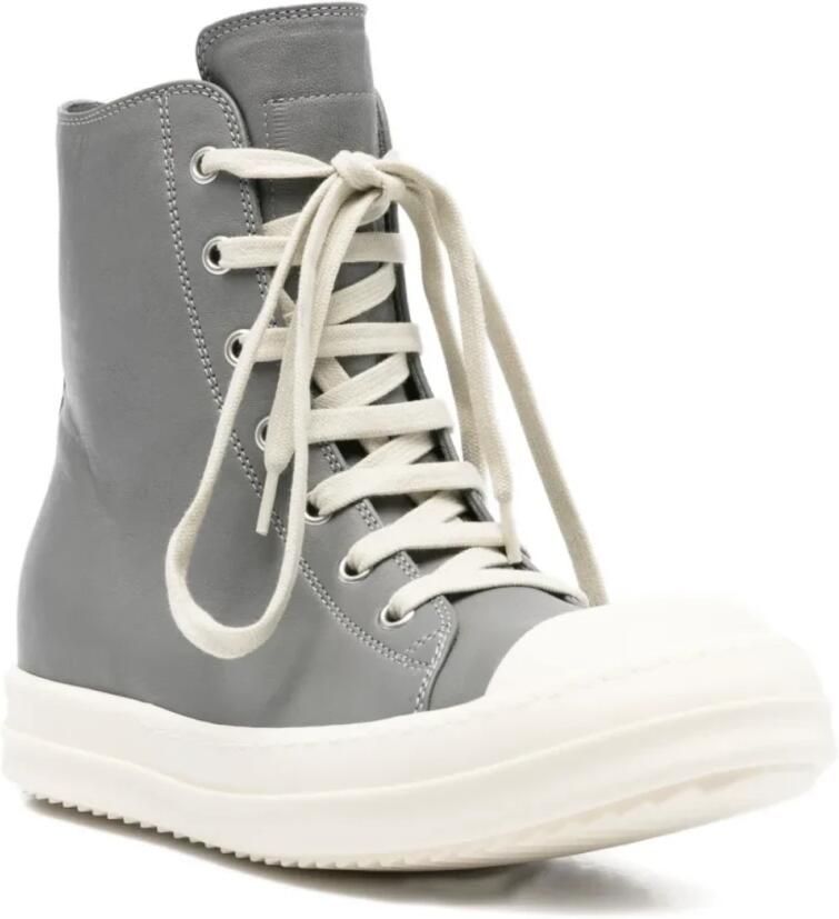 Rick Owens Indigo Gewassen Sneakers