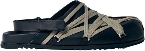 Rick Owens Kanten Detail Leren Muiltjes