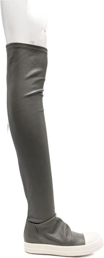 Rick Owens Leren overknee laarzen