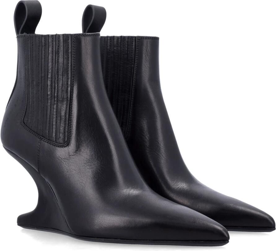 Rick Owens Leren Wedge Enkellaarzen - Foto 3