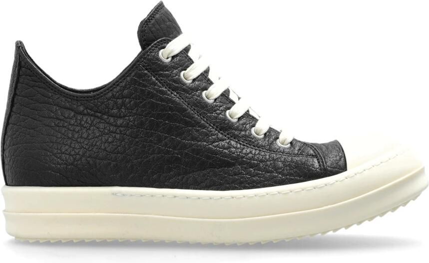 Rick Owens Textured Leather Low-Top Sneakers - Foto 11