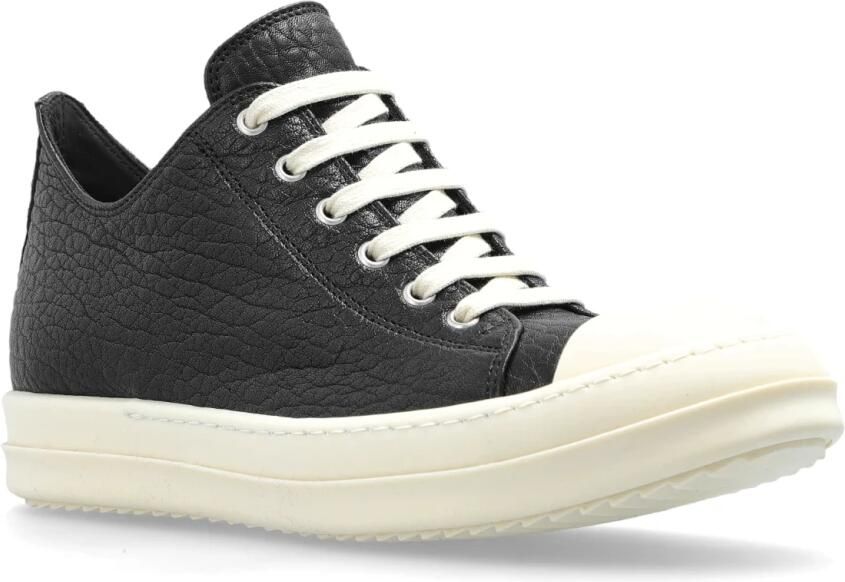 Rick Owens Textured Leather Low-Top Sneakers - Foto 10