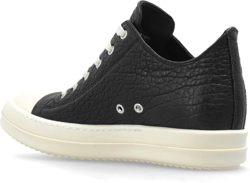 Rick Owens Textured Leather Low-Top Sneakers - Foto 9