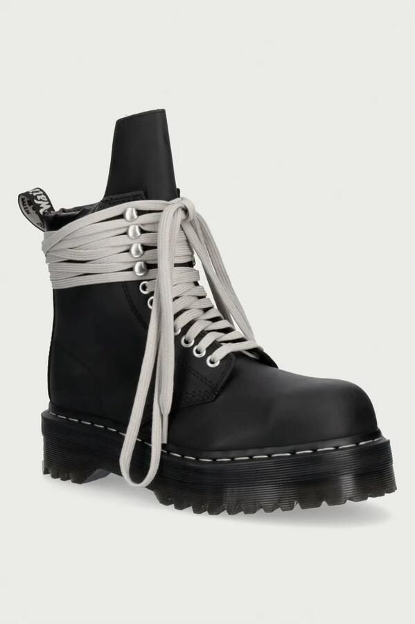 Rick Owens Quad Sole Stalen Neus Laars - Foto 7