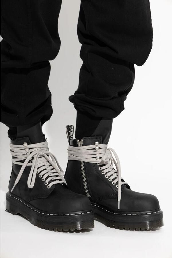 Rick Owens Quad Sole Stalen Neus Laars - Foto 5