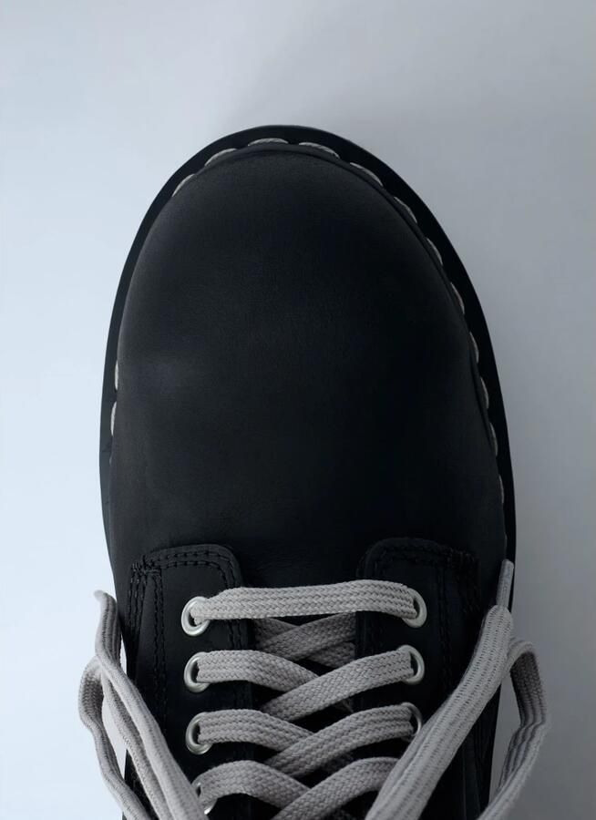 Rick Owens Quad Sole Steel Toe Boots