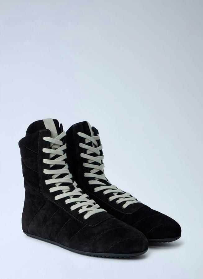 Rick Owens Quilted Minimal High Sneaks - Foto 5