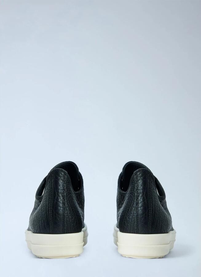 Rick Owens Textured Leather Low-Top Sneakers - Foto 5