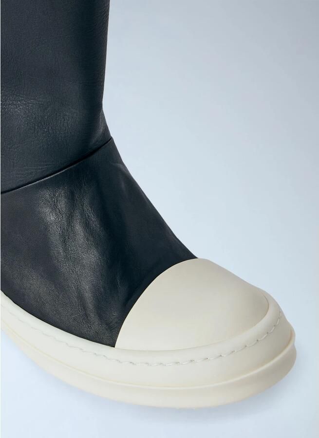 Rick Owens Tower Hoge Leren Laarzen - Foto 2