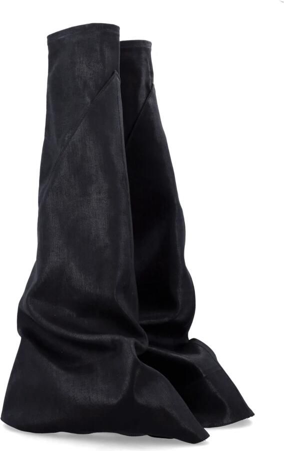 Rick Owens Zwarte Milk Fetish Sneakers Laars Stijl