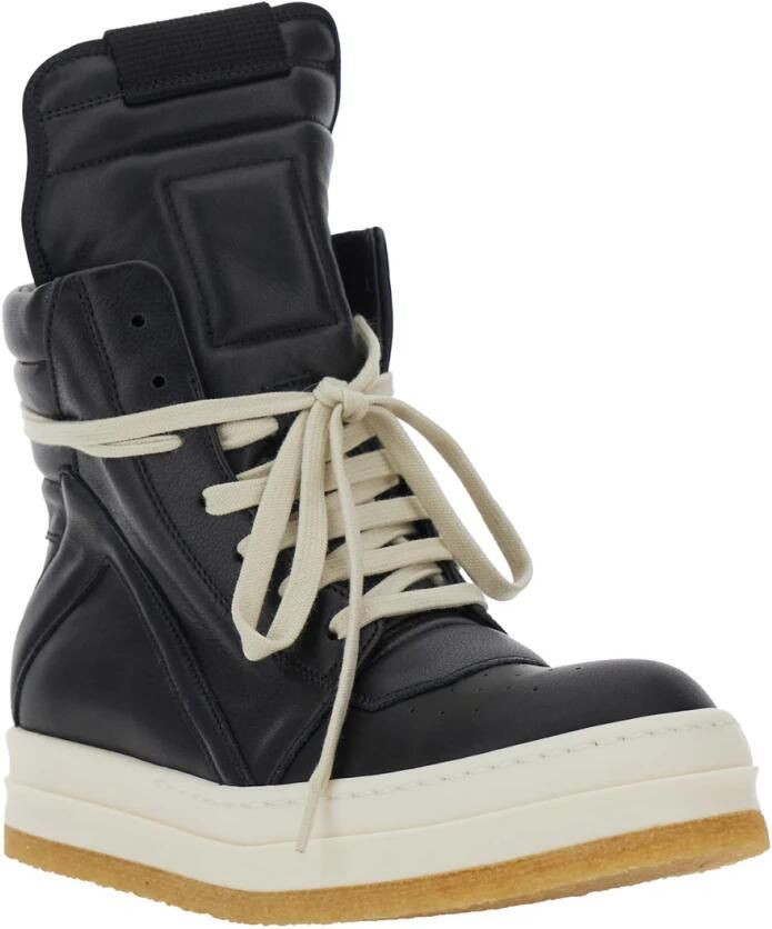 Rick Owens Zwarte Sneakers Creep Geobasket