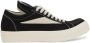 Rick Owens Vintage Denim Sneakers in Zwart Wit Black Heren - Thumbnail 1