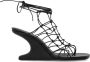 Rick Owens Sandalen 'Web Cantilever' Sandals in zwart - Thumbnail 1