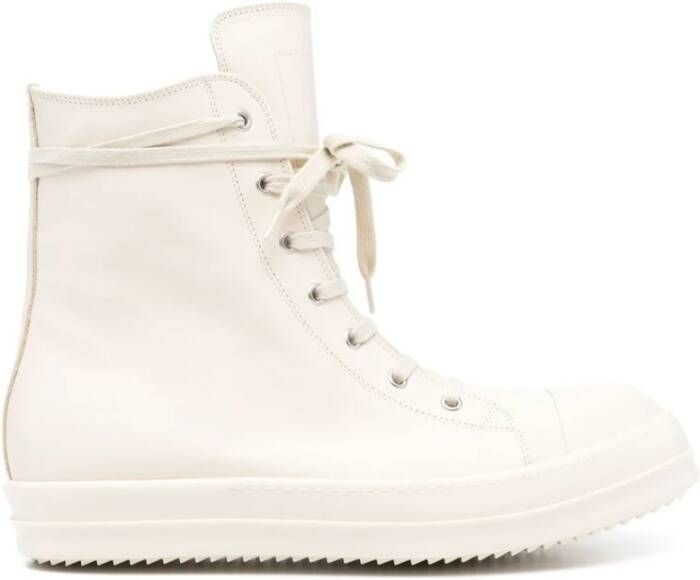 Rick Owens Witte Veterschoen met Zijrits