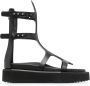 Rick Owens Zwarte Gladiatorsandalen met Dikke Zool - Thumbnail 1