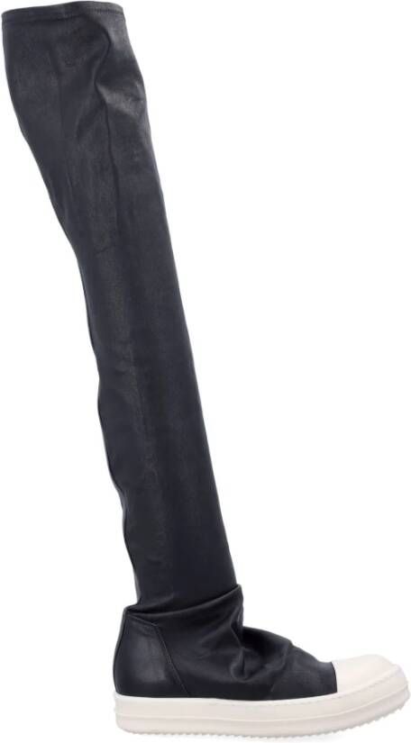 Rick Owens Zwarte High Stocking Sneakers