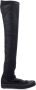 Rick Owens Zwarte hoge sok sneakers - Thumbnail 1