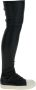 Rick Owens Zwarte Leren Sneakers met Stretch Neuskappen Black Dames - Thumbnail 5