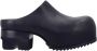 Rick Owens Zwarte Leren Instap Schoenen - Thumbnail 1
