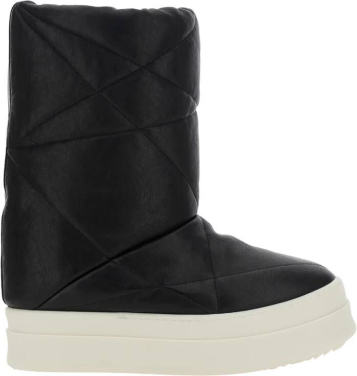 Rick Owens Zwarte Lunar Bumper Laarzen
