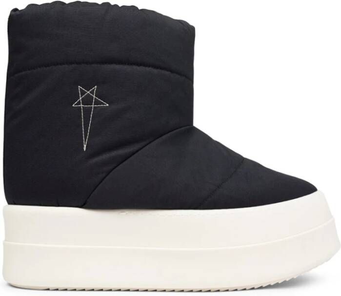 Rick Owens Zwarte Lunar Bumper Lage Sneakers