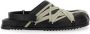 Rick Owens Zwarte Megalaced Sandalen met Oversize Veters - Thumbnail 1
