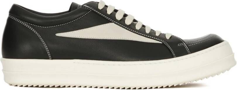 Rick Owens Zwarte Melk Vintage Sneakers