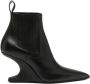 Rick Owens Zwarte Scherpe Enkellaarzen - Thumbnail 1